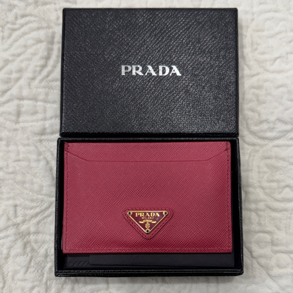 Prada Crimson Card Holder